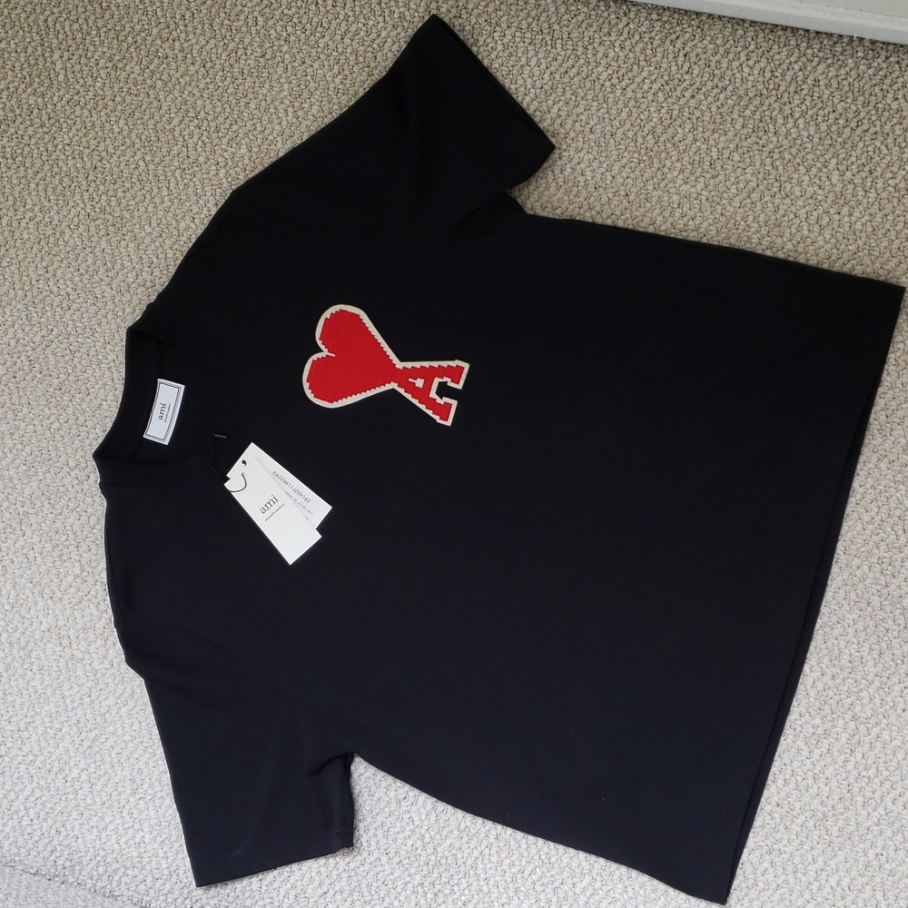 AMI Tshirt with Patch Big AMI DE COEUR